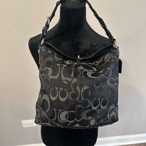 Coach Canvas signature shoulder bag